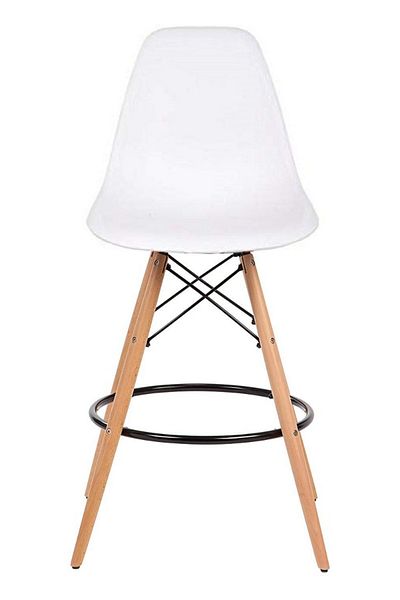 Mahmayi Ultimate Eames Style DSW Bar Stool Set of 2-White