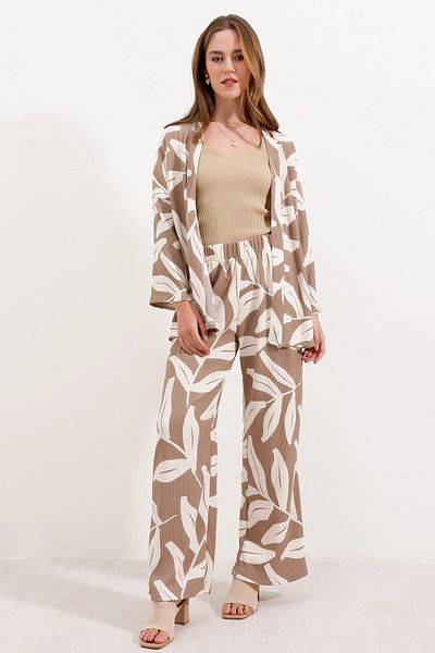 Bigdart 6582 Knitted Double Set - Beige