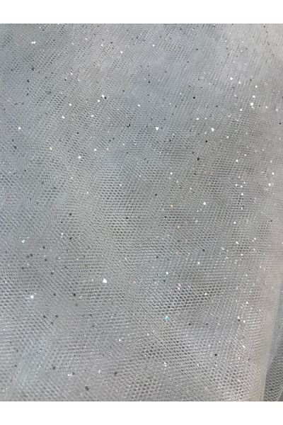 Guashe White Glitter Tulle