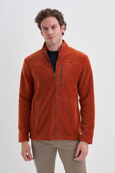 Cazador CAZ 5633 - Polar Sweat Cardigan - Cinnamon