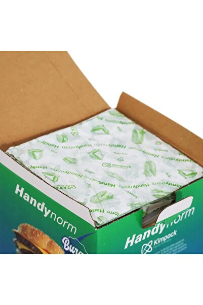 Handy Handynorm Hamburger Burger Pide Tost Sandviç Kılıfı Poşeti - 12.5x12.5 Cm. - 2000 Adetlik 1 Kutu