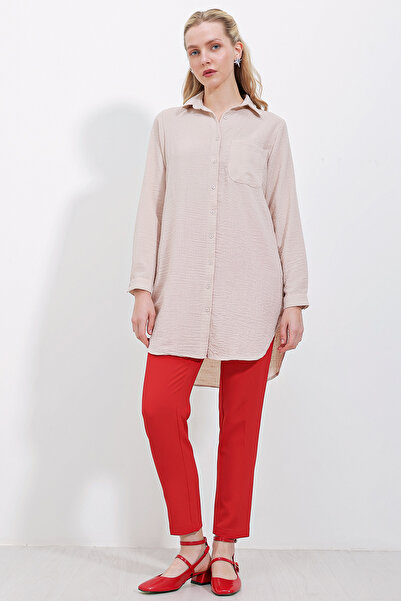 Bigdart 5880 Single Pocket Shirt Tunika – krémová