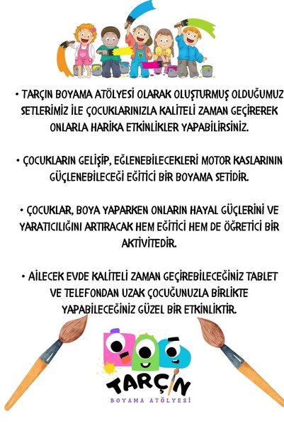 TARÇIN BOYAMA ATÖLYESİ 6 Pieces Mini Car Set with Size 4 cm - Educational Activity