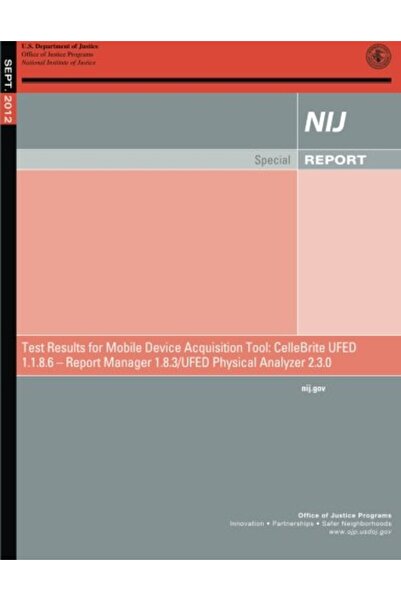 Ingram Internatıonal Inc نتائج الاختبار لأداة اقتناء الأجهزة المحمولة Cellebrite Ufed Logical Analyzer 1186 Report M