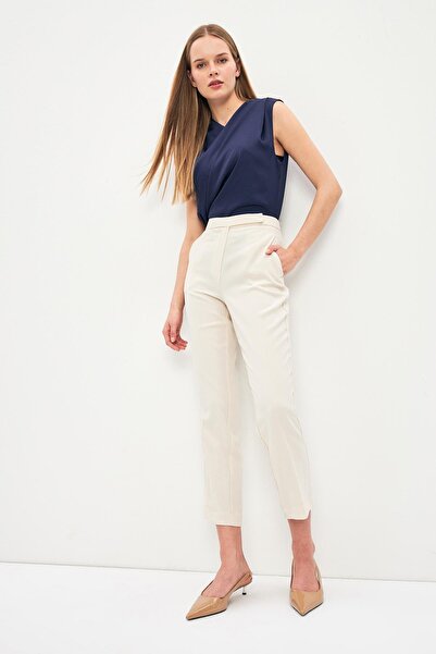 Setre Μπεζ παντελόνι - Λεπτομέρεια τσέπης και μέσης