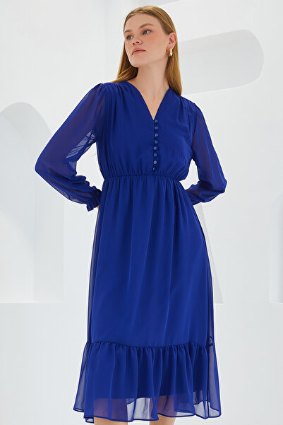 Bigdart Női szász mintás sifon ruha 2137