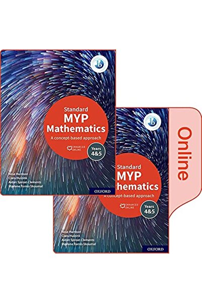 OXFORD UNIVERSITY PRESS مجموعة كتب الرياضيات القياسية المطبوعة والمحسنة للصفين 4 و5 من Myp