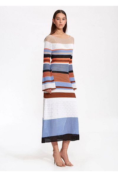 Knitss Organic Cotton Linen Blended Knitwear Dress