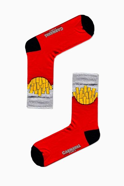 CARNAVAL SOCKS Κάλτσες με πολύχρωμα σχέδια με πατάτες