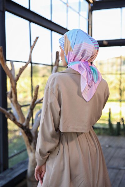 İpekhan Колекція Boheme М'який шарф Baby Blue Pembe 1173-05