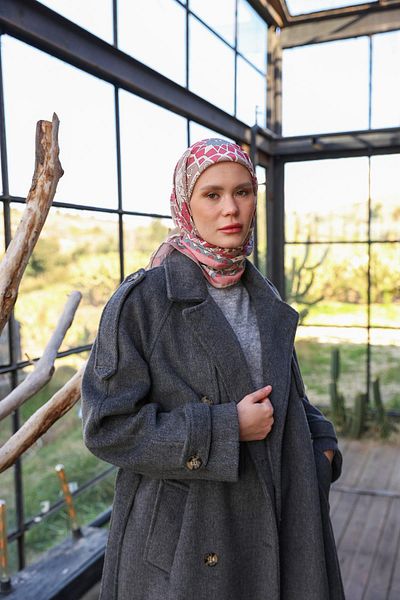 İpekhan Геошайн шарка мек шал норка розов 1165-02