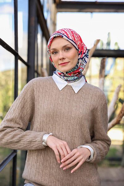 İpekhan Μαλακό κασκόλ Boheme Collection Pomegranate Flower 1172-05