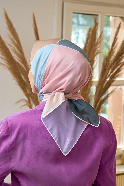 İpekhan Συλλογή καλοκαιρινής λάμψης από μαλακό κασκόλ Turquoise Salmon - 1190-05