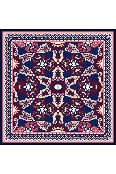 İpekhan Geoshine Desen Soft Шарф бордовий 1165-10