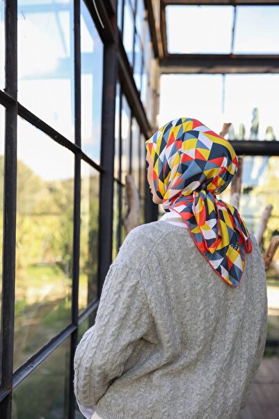 İpekhan Triano Desen М'яка шарф оливково-сірий 1171-03