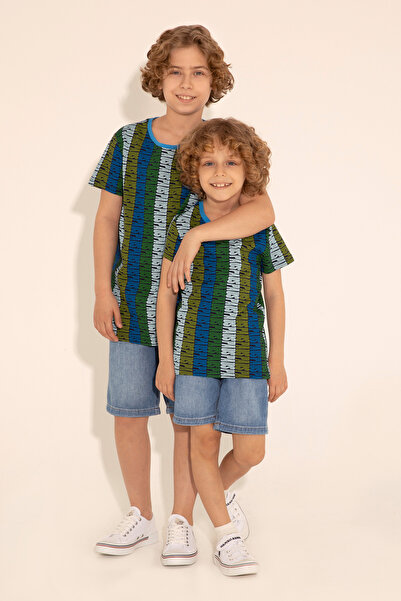 U.S. Polo Assn. Erkek Çocuk Lacivert Bisiklet Yaka Tişört 50288049-VR033