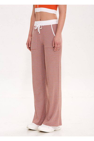 Knitss Organic Cotton Claret Red Knitwear Trousers