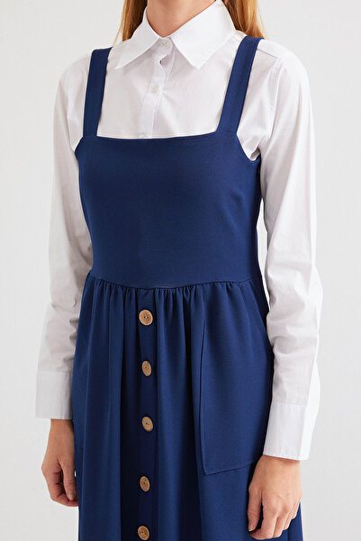 Bigdart Φόρεμα Navy Blue 2490 Μακρύ Salopet