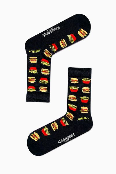 CARNAVAL SOCKS Κάλτσες γρήγορου φαγητού με πολύχρωμα σχέδια