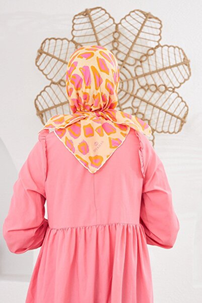 İpekhan Relax Geometrik Trapz Soft Eşarp Altuni 1144-14