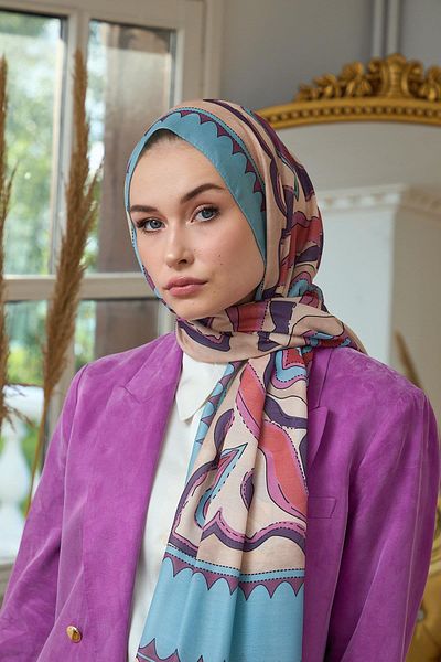 İpekhan Summer Sparkle Collection Soft Wrap Albastru Violet 3045-05
