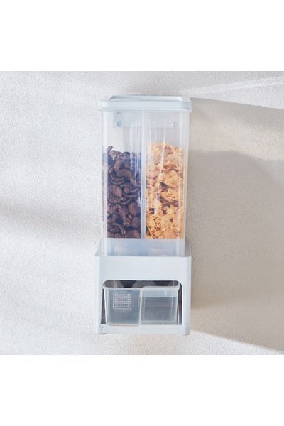 Home Box Essential Wall Hanging Twin Grain Holder with Cup