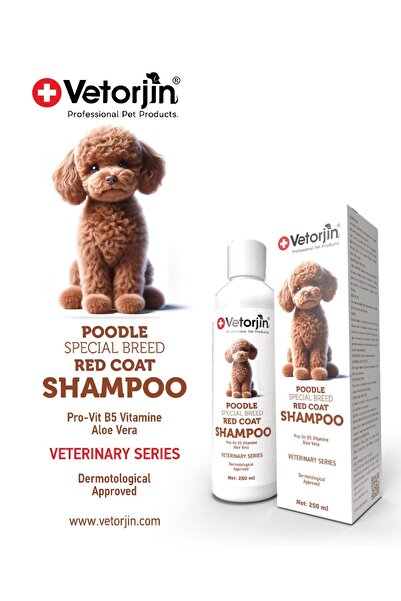 Vetorjin Poodle Red Coat Kızıl Tüylü Köpek Şampuanı 250 ml