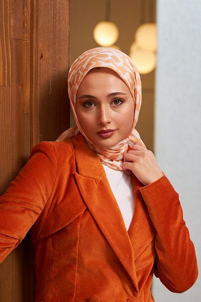 İpekhan Colorday Mono Soft Scarf Yellow Orange 1152-19