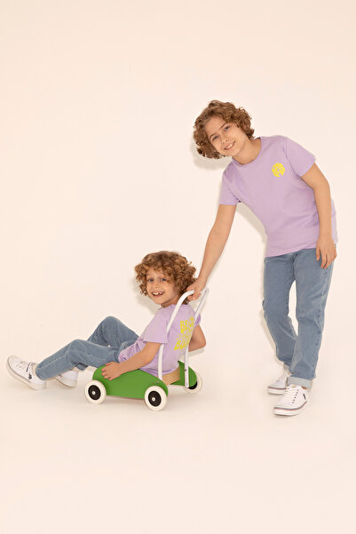 U.S. Polo Assn. Erkek Çocuk Lila Bisiklet Yaka Tişört 50288062-VR034