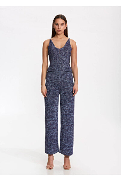Knitss Rahat Kesim Lacivert Triko Pantolon
