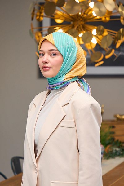İpekhan Harmony Collection Soft Scarf Water Green 1176-10