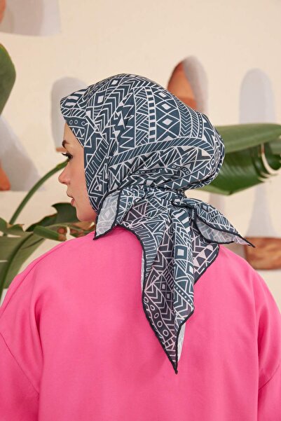 İpekhan Геометрична серія Фума Іпекхан Шарф - Бавовна Віскоза 1112-14