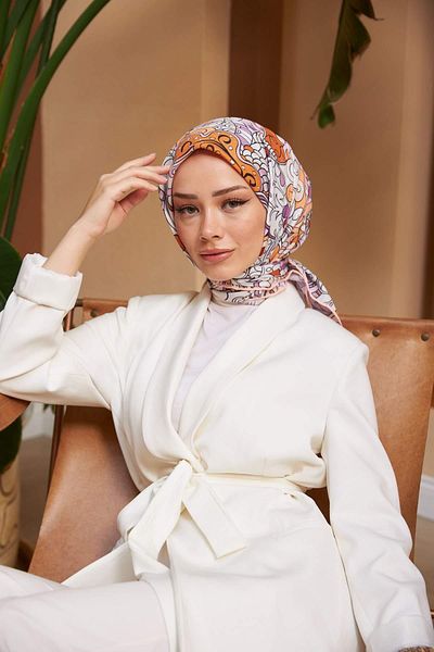 İpekhan Colorday Melodi Μαλακό Κασκόλ Πορτοκαλί 1153-02