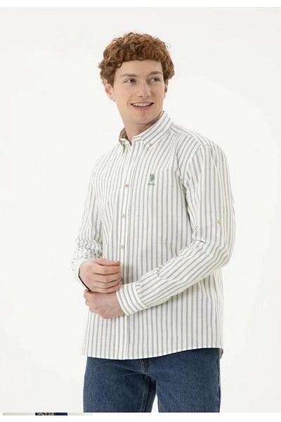 U.S. Polo Assn. Men's Green Long Sleeve Shirt1831297