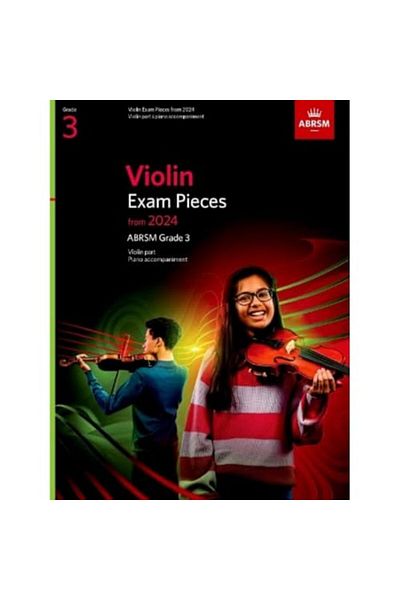 OXFORD UNIVERSITY PRESS Violin Exam Pieces From 2024 Abrsm Grade 3 Violin Part & Piano Accompaniment