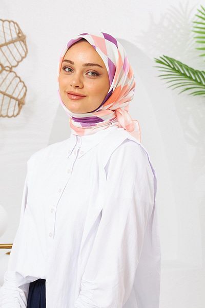 İpekhan Μαλακό κασκόλ Relax Geometric Ala Daisy 1139-16