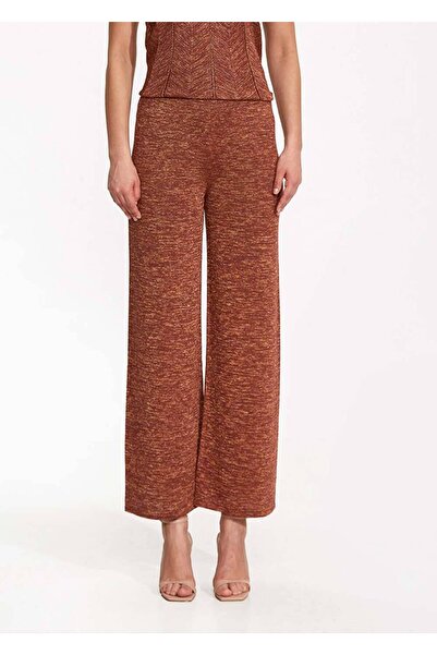 Knitss Relaxed Cut Bronze Knitwear Trousers
