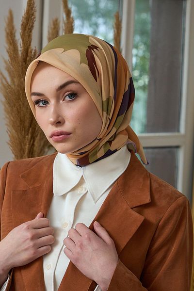 İpekhan Μωβ πορτοκαλί μαλακό κασκόλ Summer Sparkle Collection - Μελιτζάνα 1189-15