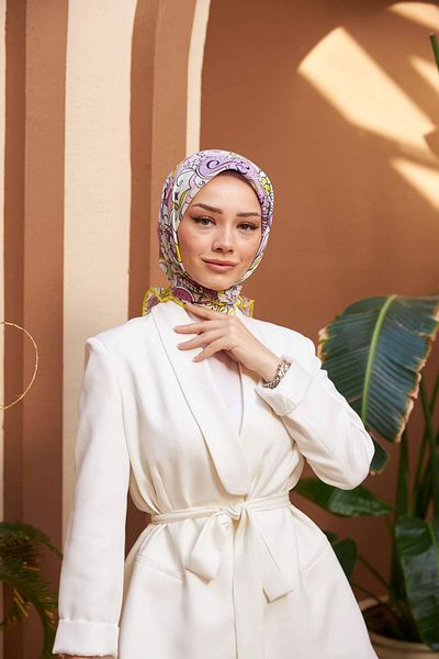 İpekhan Colorday Melodi Μαλακό Κασκόλ Λιλά 1153-03