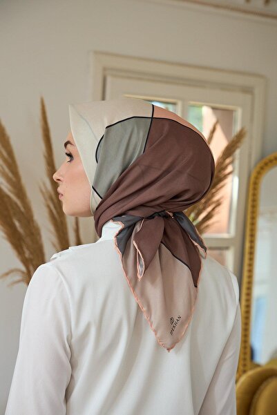 İpekhan Μαλακό κασκόλ Salmon Brown Summer Shine Collection - 1190-01