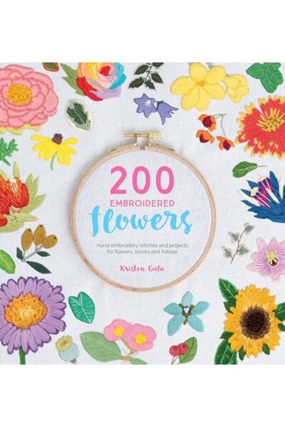 GBS Grantham Book Service 200 غرزة تطريز يدوي ومشاريع لزهور وأوراق ونباتات