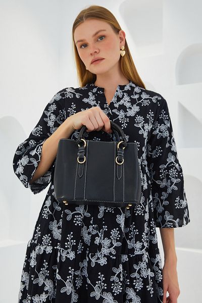 Bigdart Mini geantă tote cu curea neagră Armine pentru femei 010164