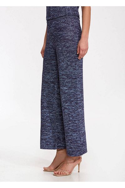Knitss Relaxed Cut Navy Blue Knitwear Trousers