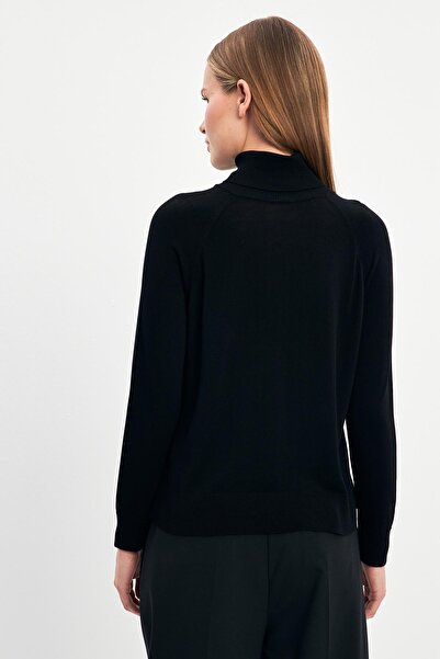 Setre Tricotaj negru cu mânecă lungă