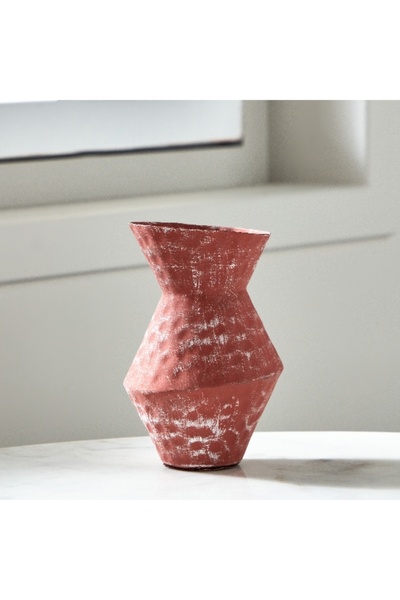 Home Box Splendid Modern Metal Pot Vase - 11x16.5 cm