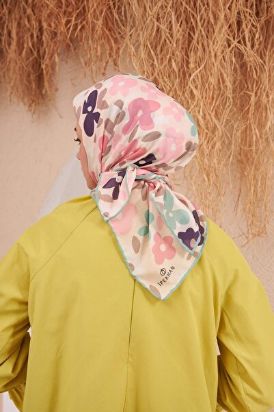 İpekhan Φουλάρι βισκόζης από βαμβάκι σε σκόνη Ipekhan Flowers Series 1122-11