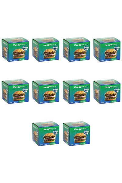 Handy Handynorm Hamburger Burger Pide Tost Sandviç Kılıfı Poşeti - 12.5x12.5 Cm. - 2000 Adetlik 10 Kutu