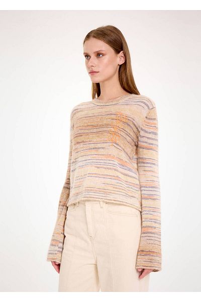 Knitss Tricotaj de tranziție de culoare bej amestecat de alpaca