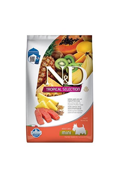 N&D Tropical Selection Somonlu ve Tropikal Meyveli Mini Irk Yetişkin Köpek Maması 5 Kg