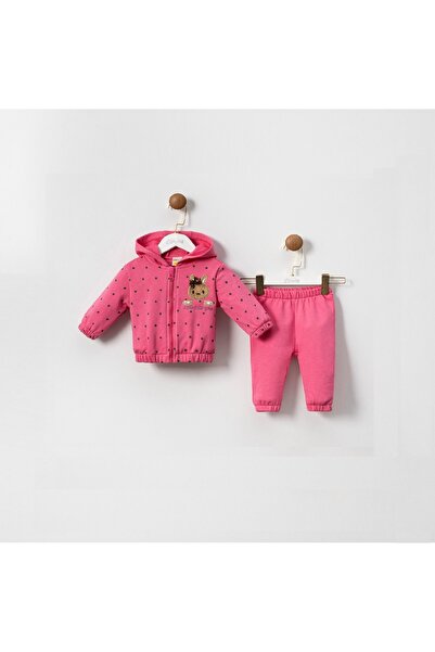 Cumino Agape Fuchsia 2-Piece Girls' Set 6-9-12-18 Months